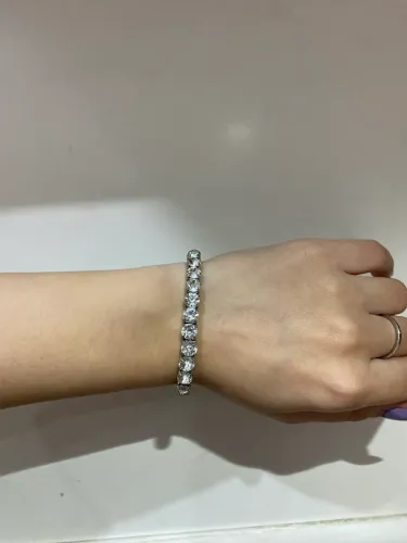 pulseiras pratas com brilhos
