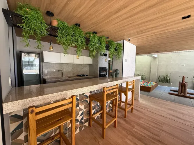 Apartamento quarto e sala mobiliado com vista mar na Ponta Verde