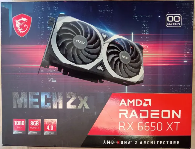 Placa de vídeo RX 6650 XT GDDR6 8GB 