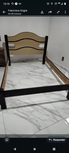 Cama de casal e colchão ortopédico novos