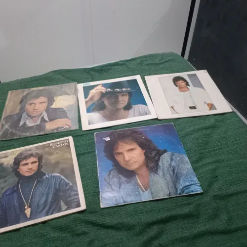 Coleção de disco de vinil Roberto Carlos