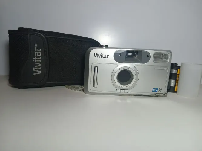 Câmera analógica vivitar antiguidade colecionável.