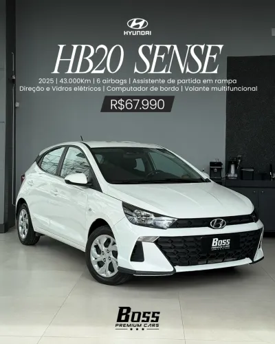 Hyundai HB20 Sense Plus1.0 Flex 12V Mec. 2025
