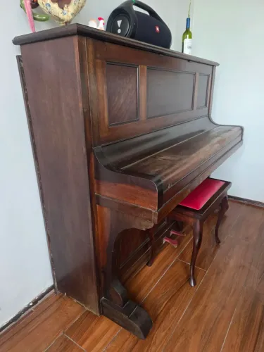 ?Piano Acústico Vertical Alemão C. Bechstein Berlin - Relíquia Raríssima + Banqueta