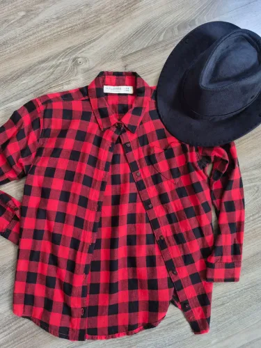 Camisa xadrez e chapéu NOVO junino