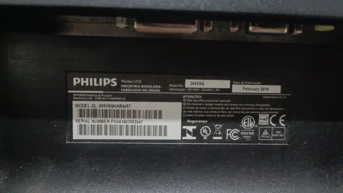 Monitor Philips 24 polegadas