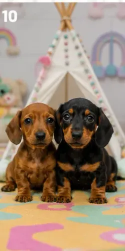 Baby ativo e saudável Teckel/Dachshund/Salsicha/Salsichinha/Basset/Cofap