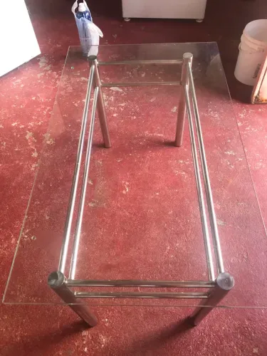 Mesa de inox pra sala de estar
