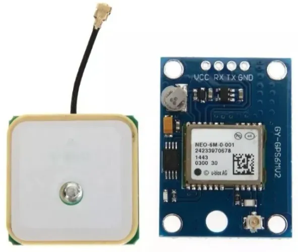 Gps Blox Neo 6m Antena Nmea Gy-gps6mv2 Drone Rs232 Arduino Automação Robotica COD-AM329