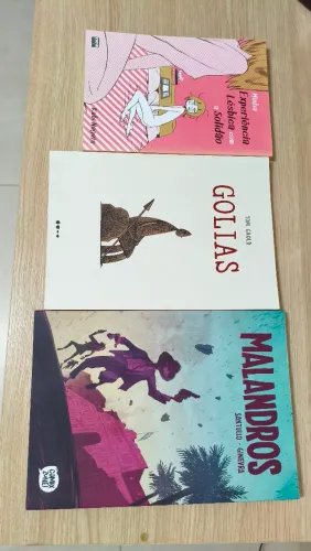 HQ's - Minha Experiência Lésbica com a Solidão', 'GOLIAS' e 'MALANDROS'.