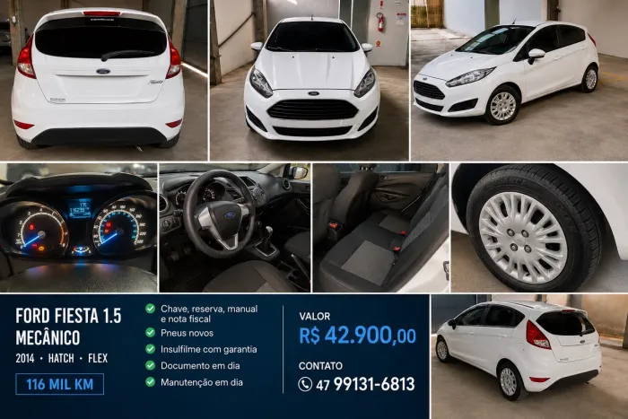 Ford Fiesta 1.5 16V Flex Mec. 5P 2014