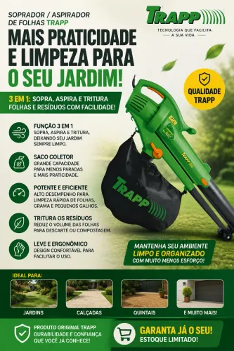 Soprador e sugador de folhas 