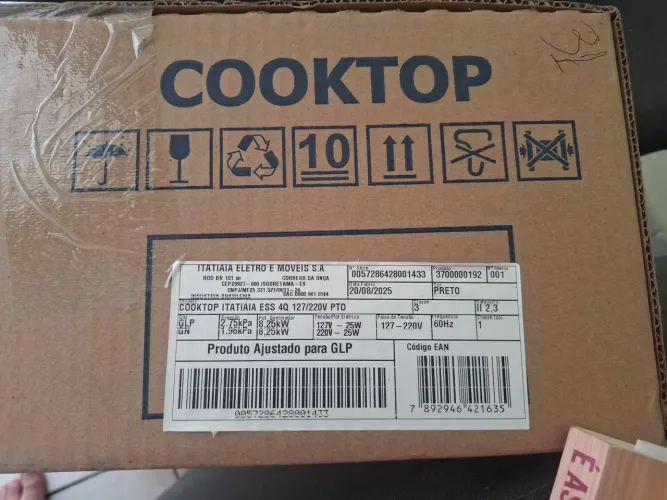 Cooktop Itatiaia 4 Bocas Preto Nunca Usado