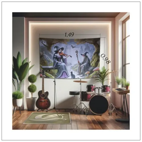 Tapeçaria Parede Tapete Decorativo Em Poliéster