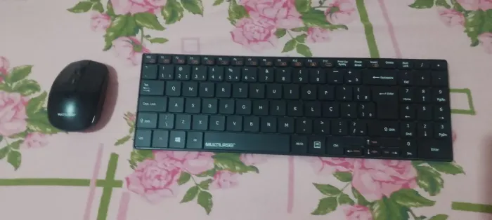 Teclado e mouse sem fio Multilaser