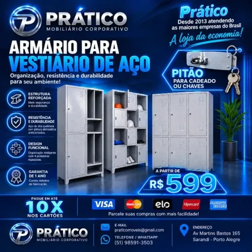 Armário para vestiário