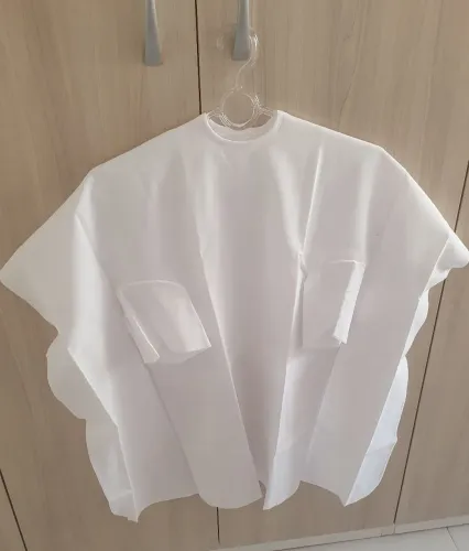 Kit 2 capas de cortar cabelo médias - cor branca