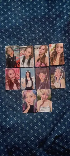 10 photocards regulares da sakura do le sserafim