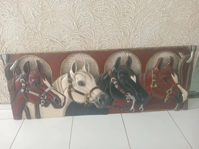 Talha de quadro de madeira 