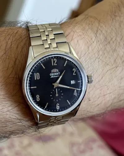 relogio orient smal seconds pilot social