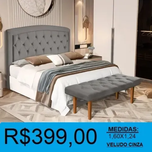 Cabeceira queen estofadas perfeita - temos a pronta entrega