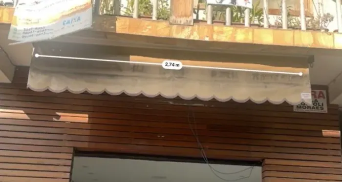 Toldo Retrátil Grande de Lona + Estrutura - R$600