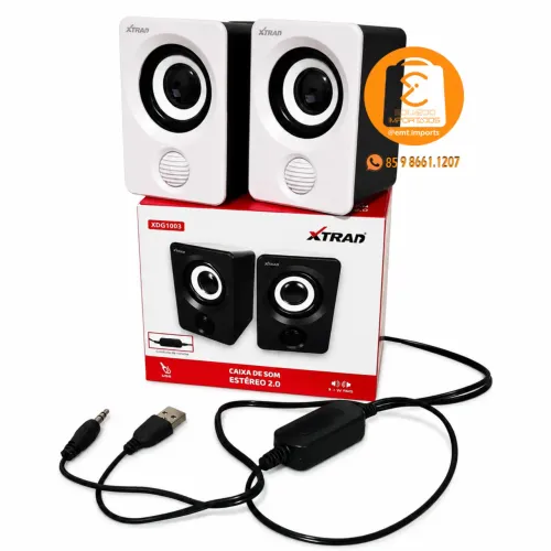 Caixa de Som 6w com fio USB / P2 3.5mm para Computador, PC, Notebook etc
