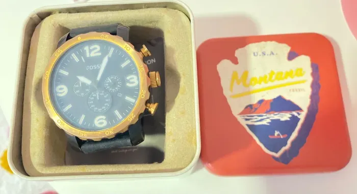 Relógio Fossil Masculino com Caixa - Excelente Estado