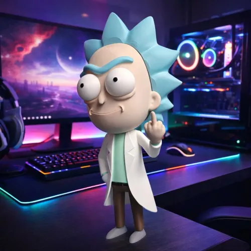 Rick & Morty Rick grande cabeça Action Figure 31cm 