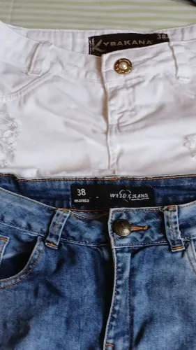 SHORTS SAIA BRANCA E 1 JEANS T/38 EM ÓTIMO ESTADO 2 PEÇAS POR 30,00