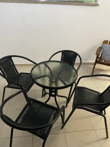 Conjunto de mesa para pátio sala quarto 