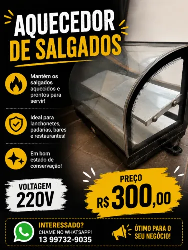 Aquecedor de salgados