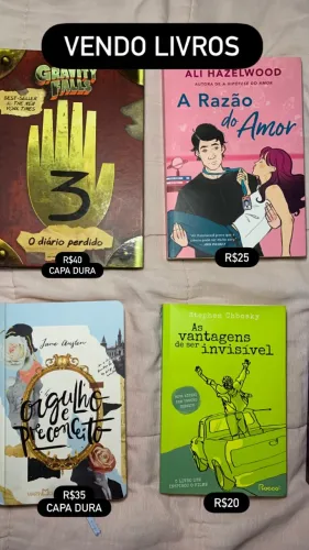 Vendo livros diversos