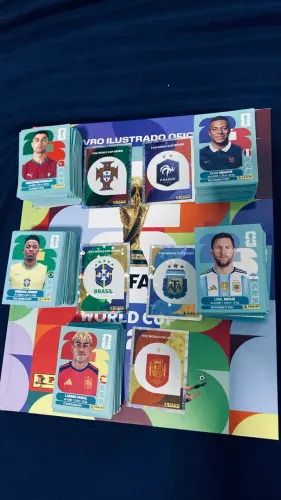 Álbum Copa 2026 Capa Dura Completo + Figurinhas Comuns Completas (Sem Colar)