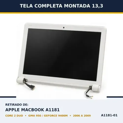 Tela Completa Macbook Branco 13 A1181 (Usado)