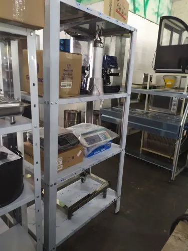 Prateleira inox reforçada 