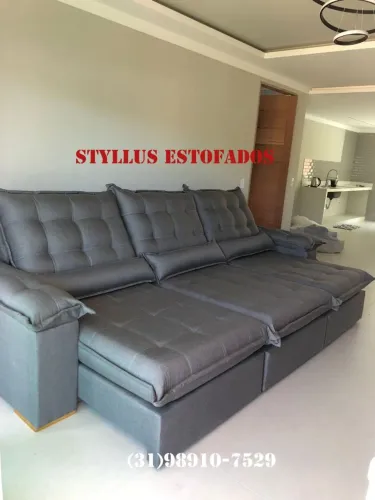 Sofá retrátil com 3 módulos