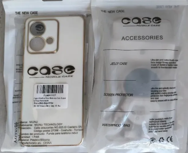 Lote 014 Capa Ultrafina para Motorola com Suporte Astronauta Branco Moto Edge 40 Neo Case