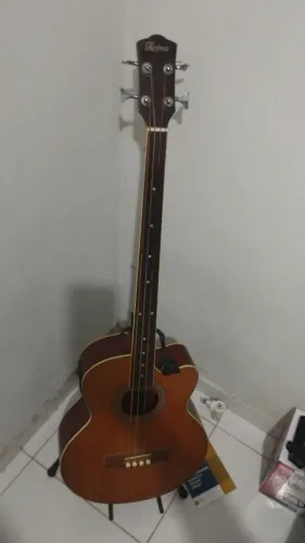 Baixolao eletroacústico HOFMA Fretless 4 cordas