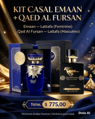 Emaan + Qaed Al Fursan | Lattafa ? Exclusivo para Casal