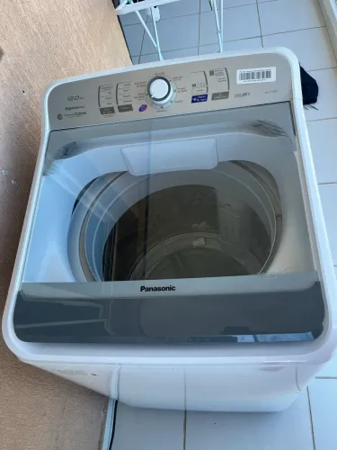 Máquina de Lavar Roupas 12Kg Panasonic NA-F120B1WA, Cesto Inox, Branca