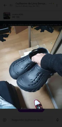 Crocs echo clog preto 42