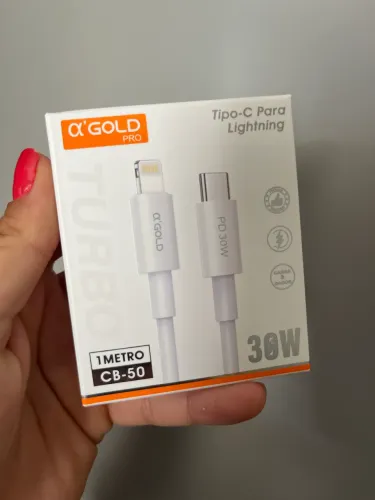 Cabo De Dados Tipoc Para Iphone 1m 30w Agold