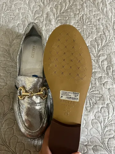 Mocassim de couro Arezzo