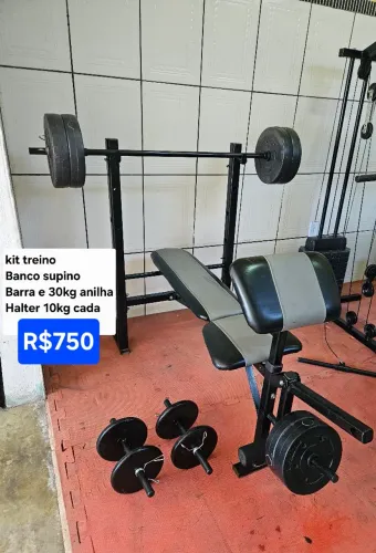Kit treino parcelo cartão 