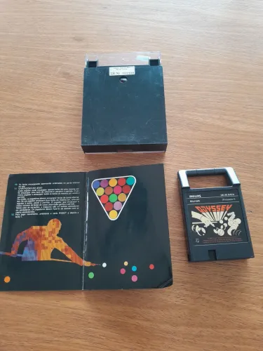 Odyssey cartucho bilhar - caixa, encarte e cartucho perfeitos 