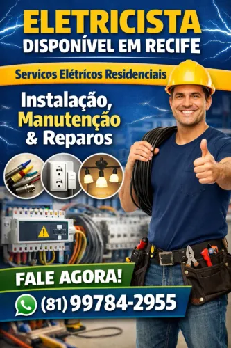 Eletricista residencial faço todo serviço de elétrica residencial em recife 
