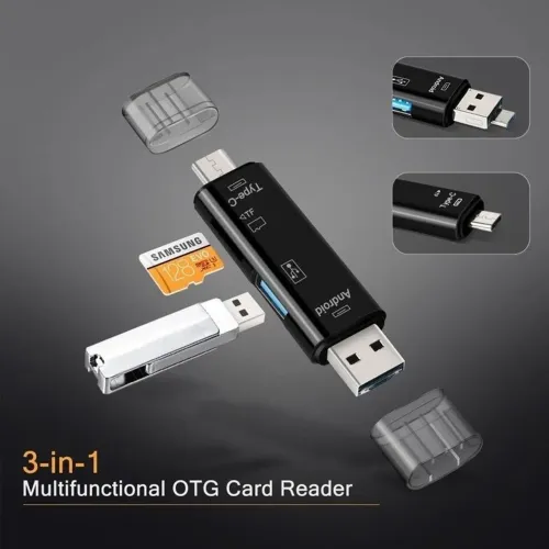 Adaptador usb tipo c para notebook celular pc
