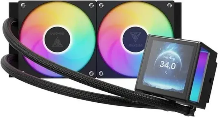Water Cooler Gamdias Chione P5-240 Preto RGB com Tela IPS LCD 3.4? 240mm<br>Mais de 50 