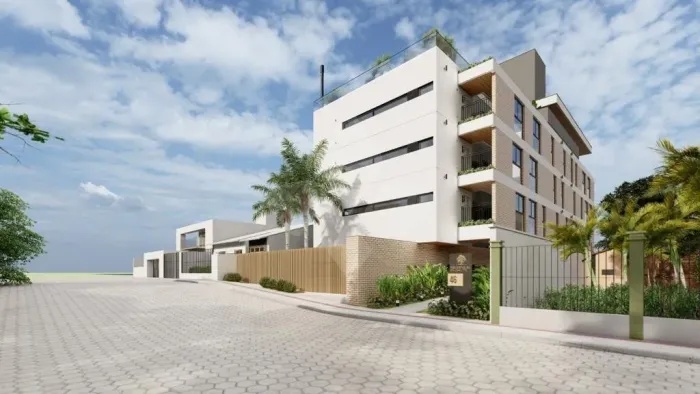 Apartamento à apenas 100 metros do mar da Praia da Villa em Imbituba - SC